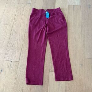 $60  Greg Norman Jaclyn Knit Flat Front Pants Women Choose Size & Color  size la